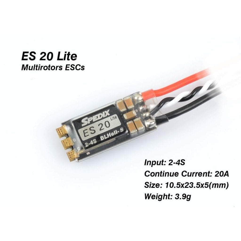 Spedix ES20 Lite 2-4S 20A ESC for fpv drones 2