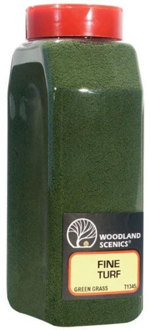 Woodland Scenics T1345 Turf Fine Green Grass 32 oz Train Scenery for fpv drones