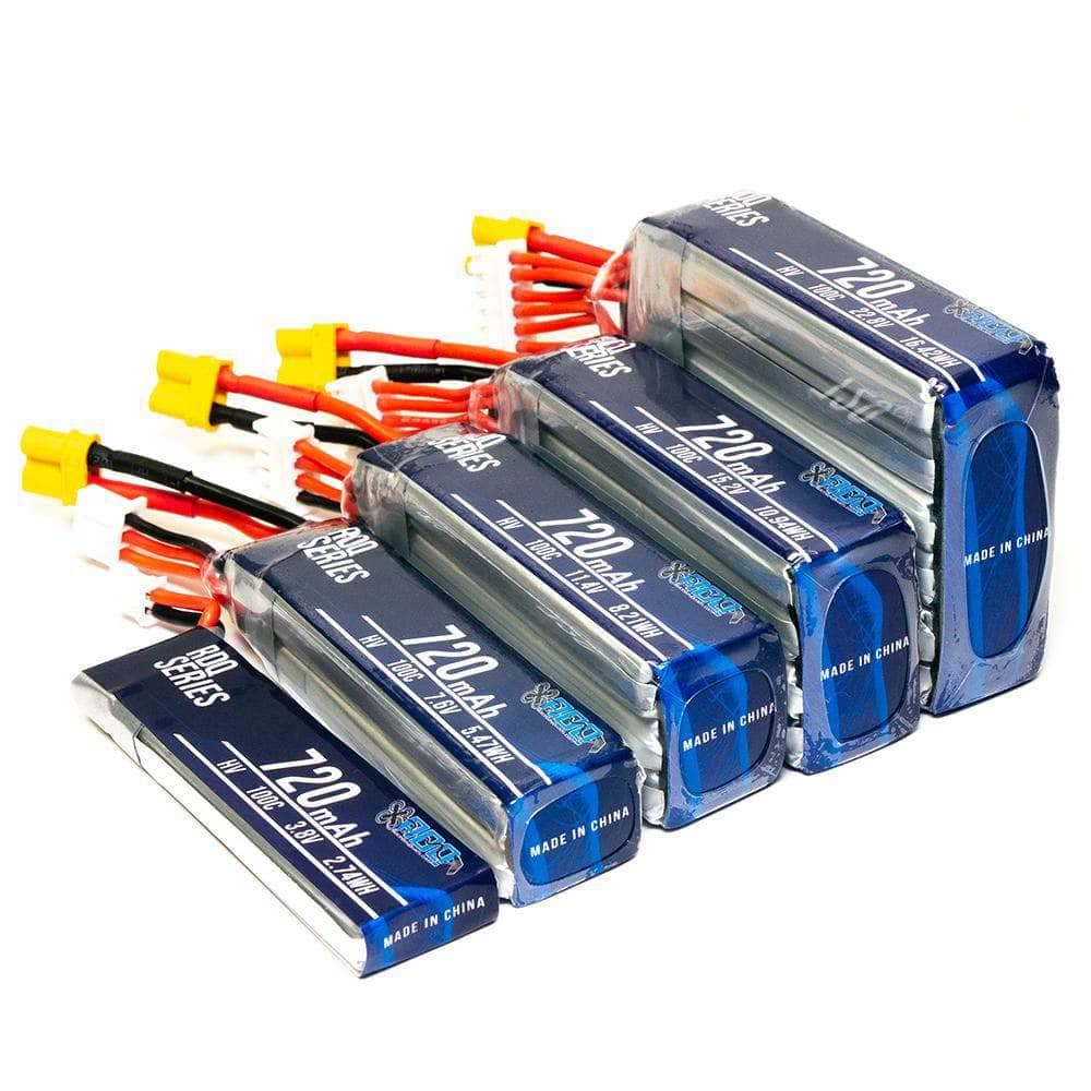 RDQ Series 11.4V 3S 720mAh 100C LiHV Whoop/Micro Battery - XT30 for fpv drones 3