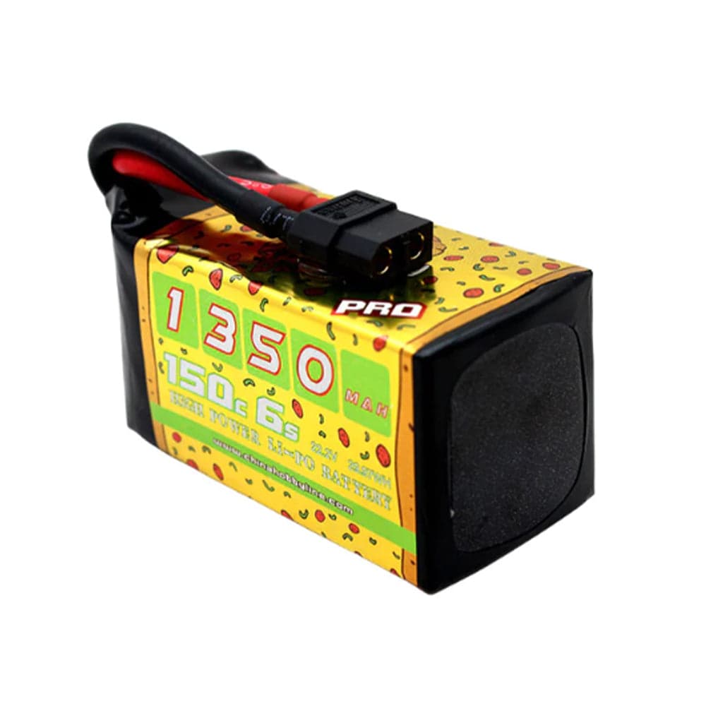 CNHL 1350mAh 22.2V 6S 150C Pizza Series Lipo Battery - XT60 for fpv drones 3
