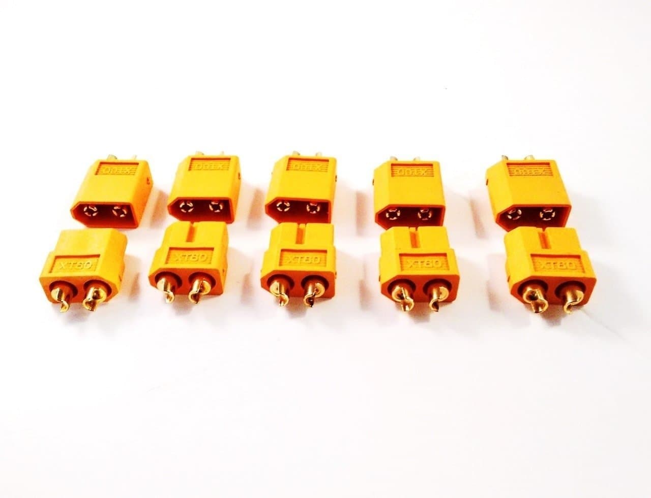 XT60 Connectors Yellow/Black (Pack of 10) for fpv drones 3