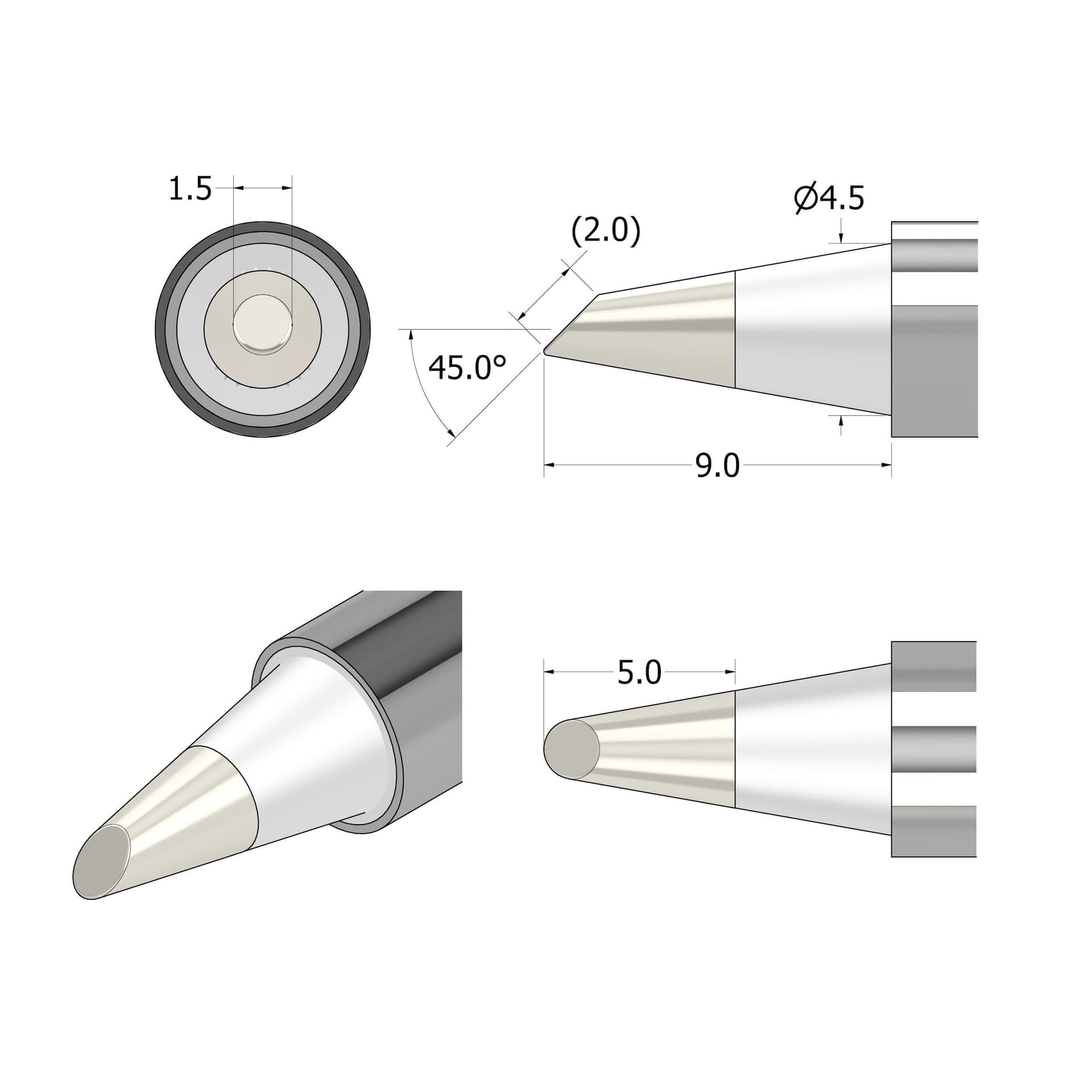 FixHub Soldering Iron Bevel 1.5 Tip for fpv drones 2