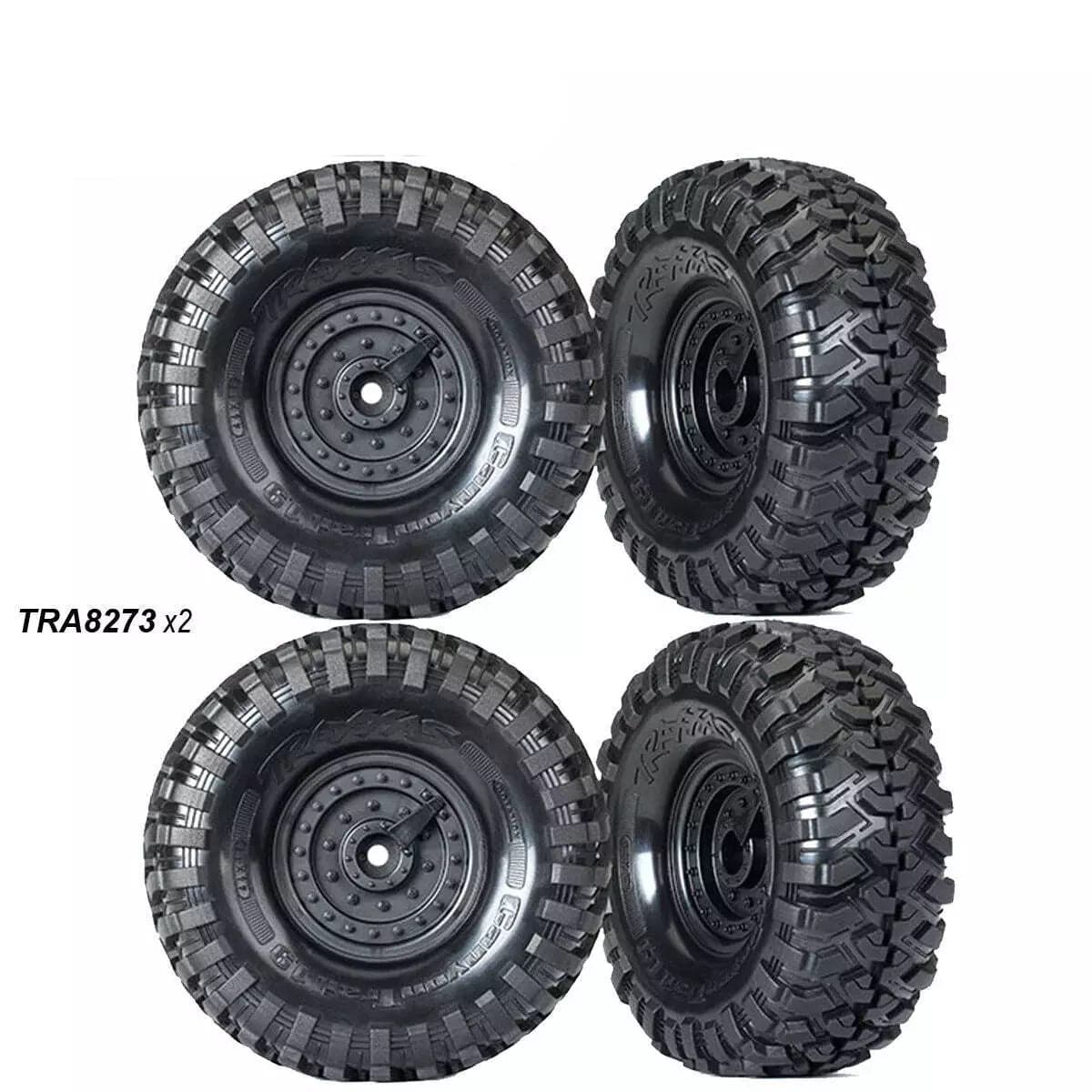 Traxxas 8273 TRX-4 Canyon Trail Mounted 1.9" Crawler Tires (4) COMBO for fpv drones