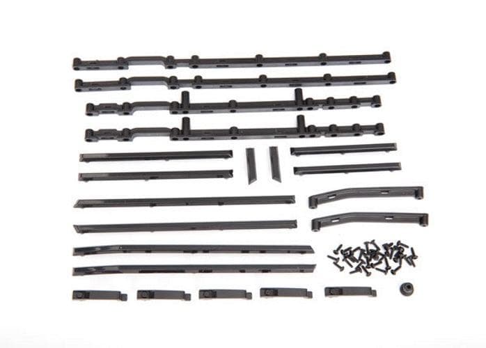 Traxxas 8815 Side Trim Left & Right (Black)/ Side Trim Retainers (6) for fpv drones