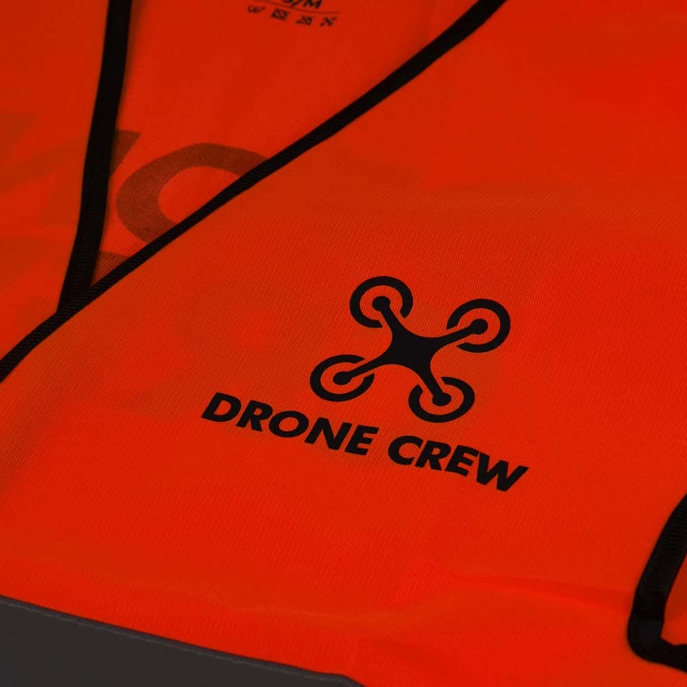 Veiligheidshesje - Drone Crew - ORANJE - Maat S/M for fpv drones 4