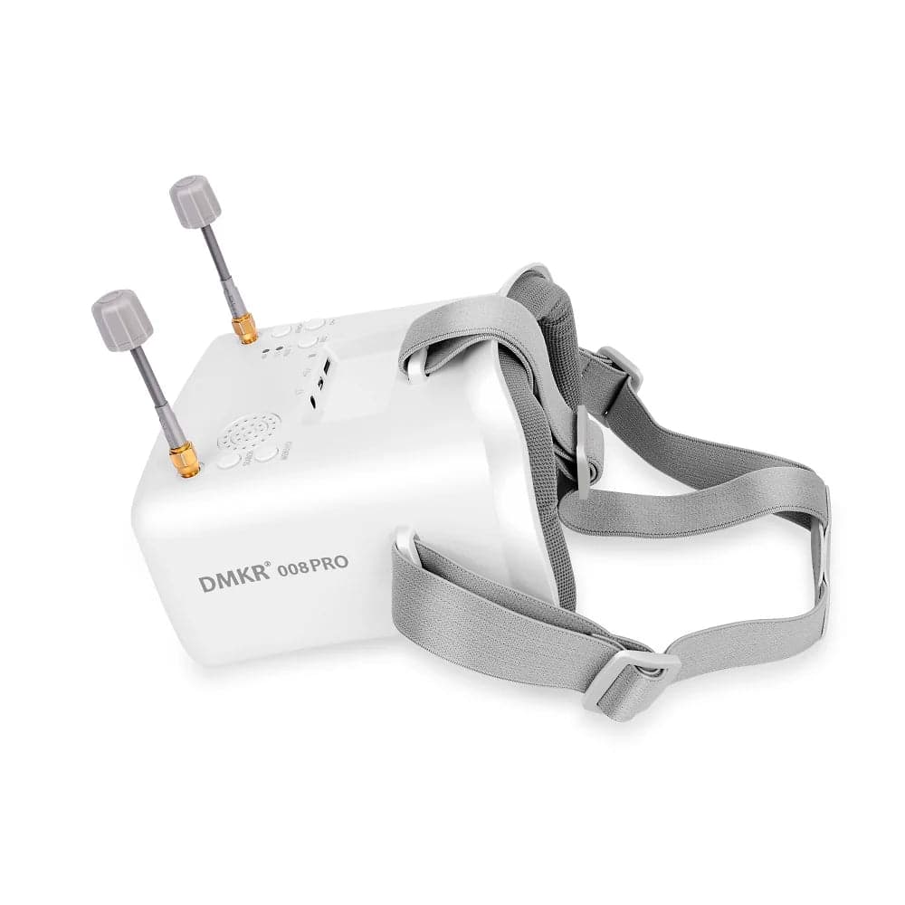 DMKR 008D PRO White FPV Goggle with DVR 5.8GHz 40ch Receiver 3.7V/2000mAh Battery 4.3 inch HD LCD for fpv drones 3
