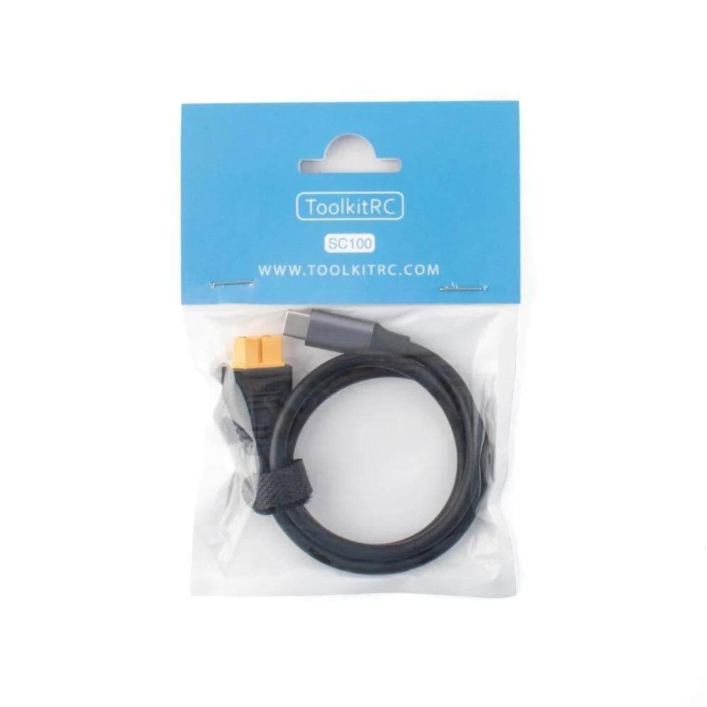 ToolKitRC SC100 USB-C to XT60 Adapter Cable for fpv drones 3