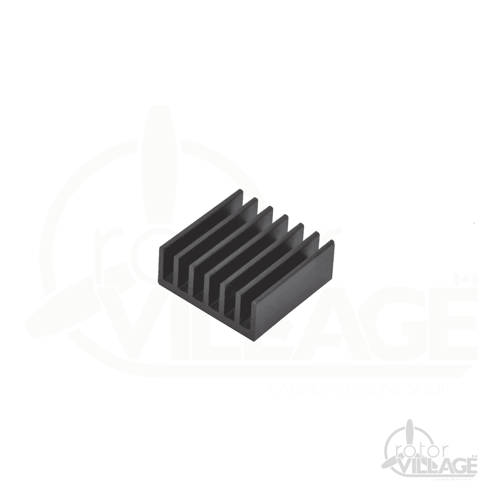 14x14x6 Aluminium Heat Sink - Adhesive Backed for fpv drones 1