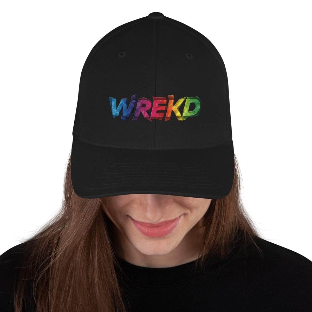 WREKD Colorful Logo Flexfit Structured Cap for fpv drones 1
