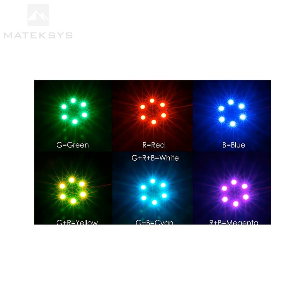 Matek RGB LED Circle X8 16V for fpv drones 3