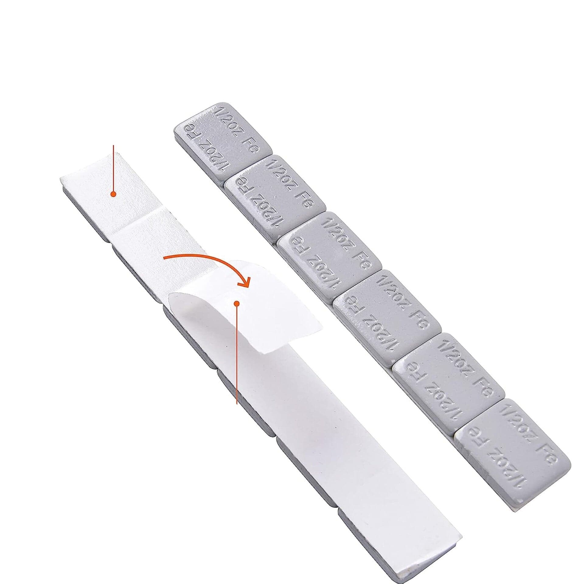 1/2oz Self Adhesive Steel Weights - (Strip of 6pcs) for fpv drones