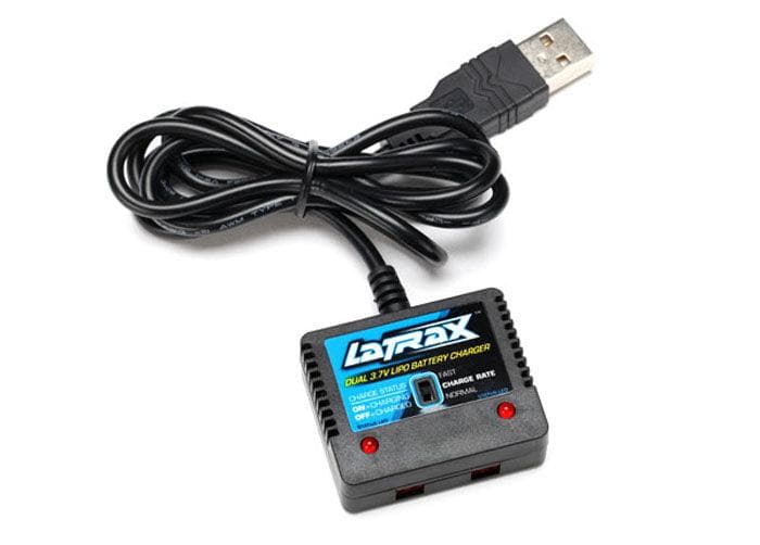 Traxxas LaTrax 6638 Battery Charger USB Dual Port Alias for fpv drones