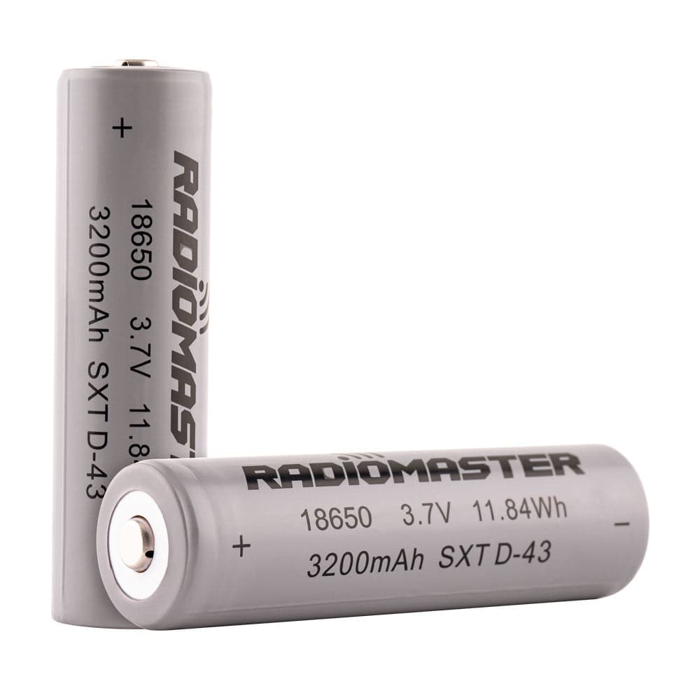 RadioMaster 18650 3200mAh 3.7V Battery (2pcs) for TX16S / Boxer / TX12/ Pocket / MT12 Radios for fpv drones 3