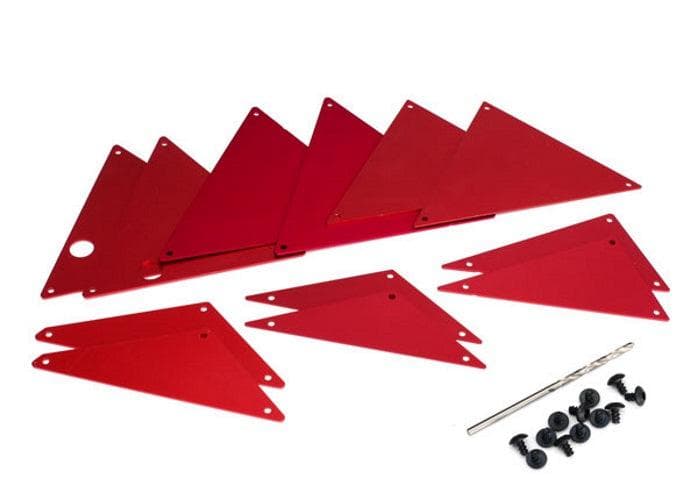Traxxas 8434R Tube Chassis Inner Panels Aluminum (Red-Anodized) Front (2) UDR for fpv drones