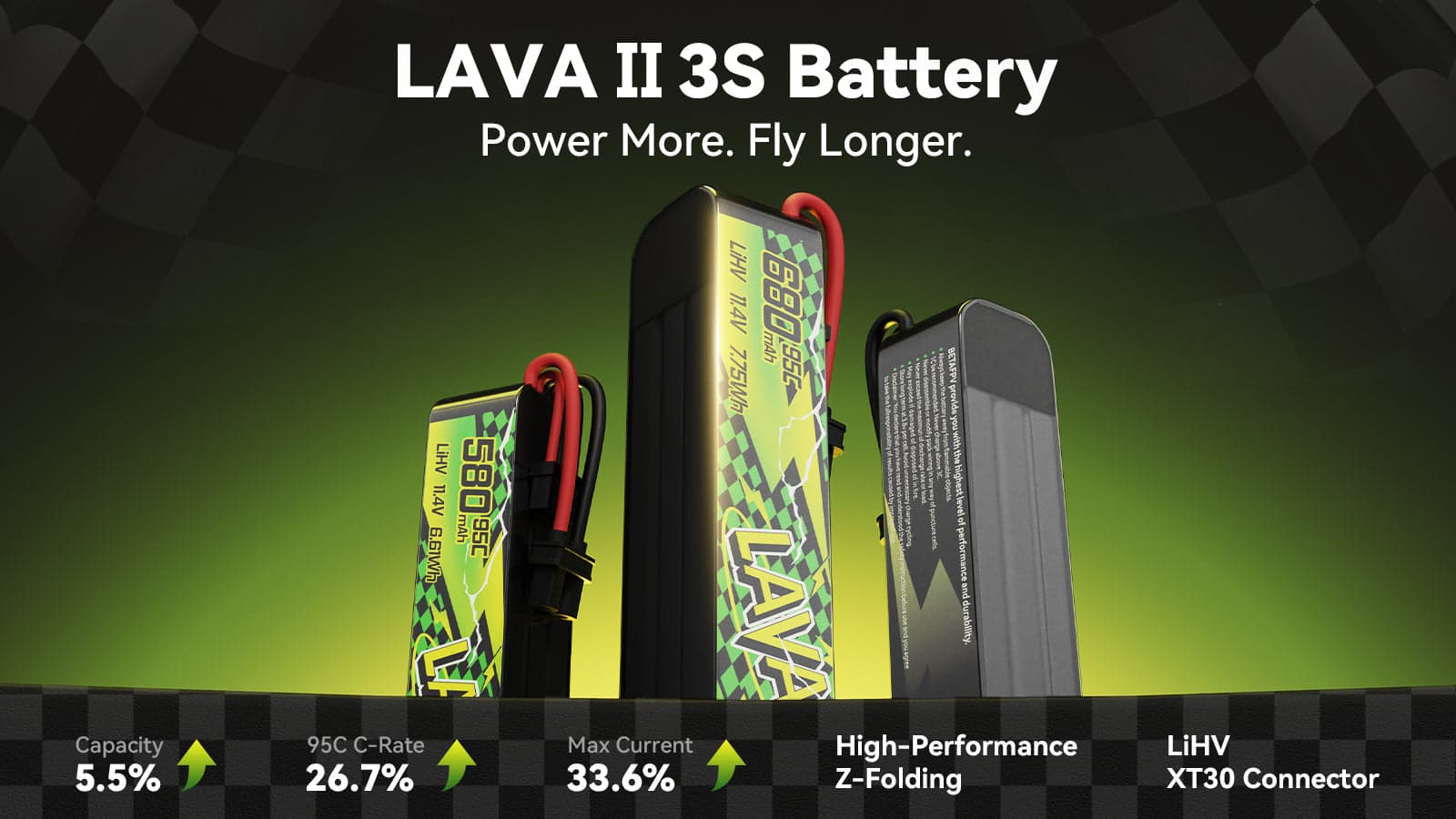 BETAFPV LAVA II 3S LiHV Battery - High Performance FPV Power for fpv drones 9