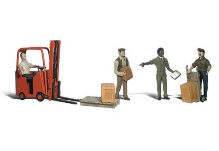 Woodland Scenics A2744 O Train Figures Workers w/Forklift for fpv drones