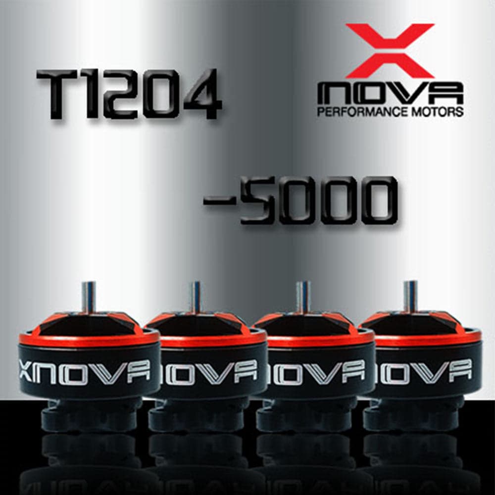 XNova T1204 FPV Racing Series Motor w/ Plug - 5000KV - 4PCS Combo for fpv drones
