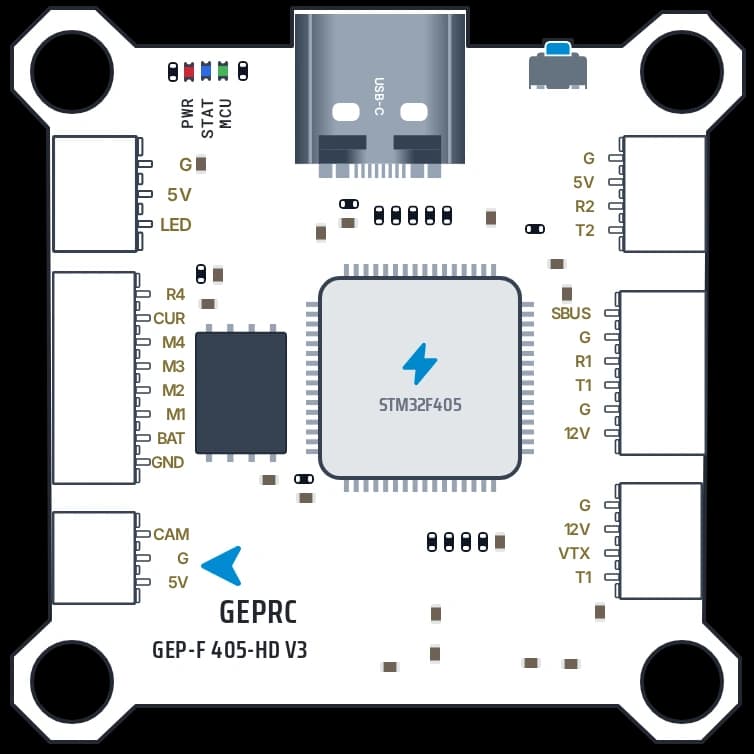 GEPRC GEPRC F405 HD V3 flight controller