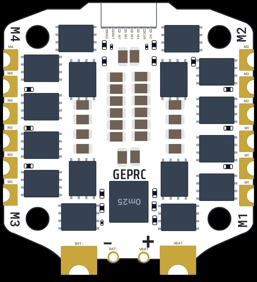 GEPRC GEPRC TAKER H60_BLS 60A 4in1 regulator for drones