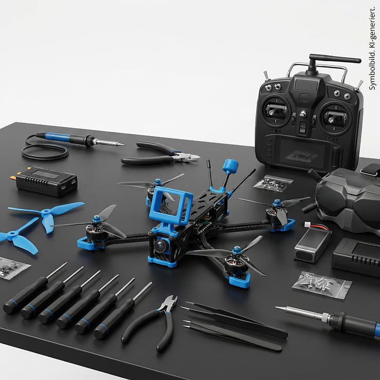 Aufbau einer FPV-Drohne bis 7“ (ohne Betaflight)