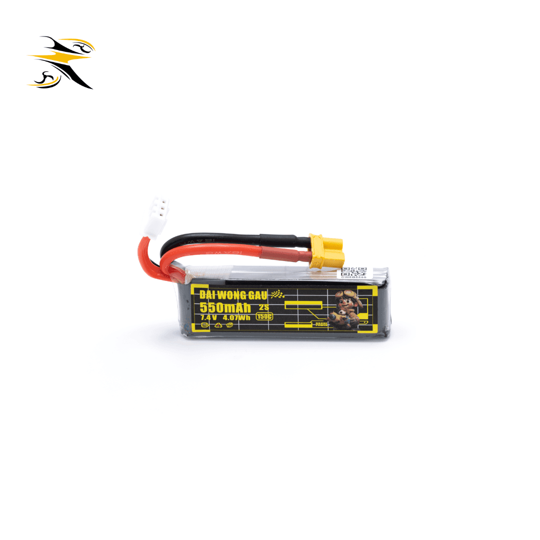 RATEFPV DAI WONG GAU 7.4V 2S 550mAh 150C LiPo Battery