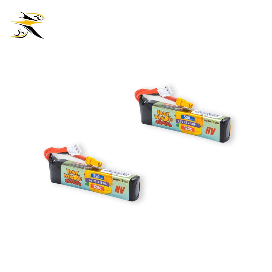 RATEFPV DAI WANG GAU 7.4V 2S 550mAh 120C LiPo Battery