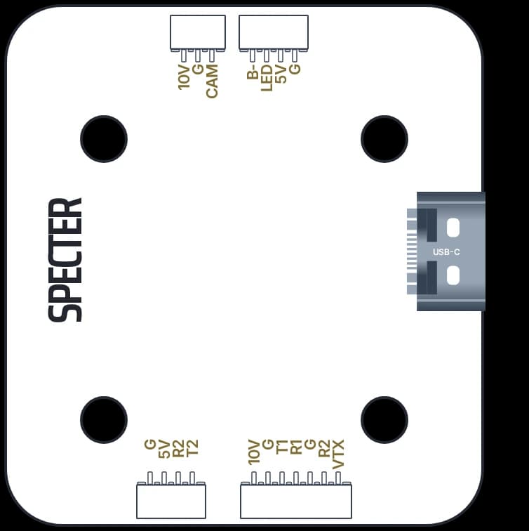 HGLRC SPECTER F722 Mini 2-6S 20x20 Flight Controller - MPU6000