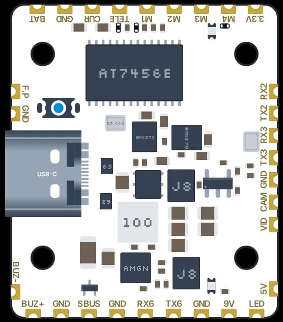 NewBeeDrone Cricket200 V2 F7 Flight Controller Dual BMI270